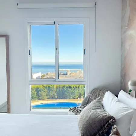 아파트 Alanzana Vista Al Mar Y Piscina Reserva Del Higueron Malaga 베날마데나코스타