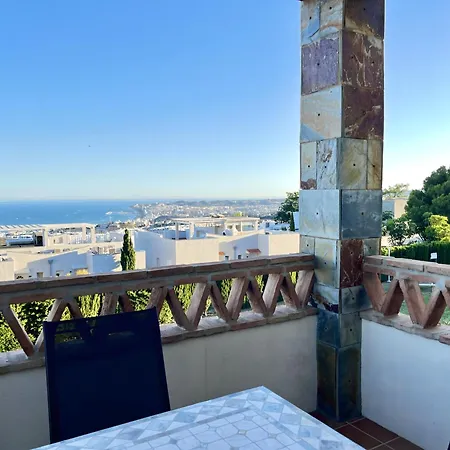 아파트 Alanzana Vista Al Mar Y Piscina Reserva Del Higueron Malaga 베날마데나코스타